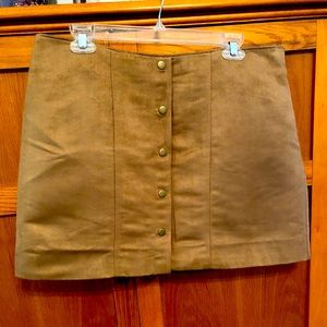 GAP Suede-like Camel/Beige Skirt
